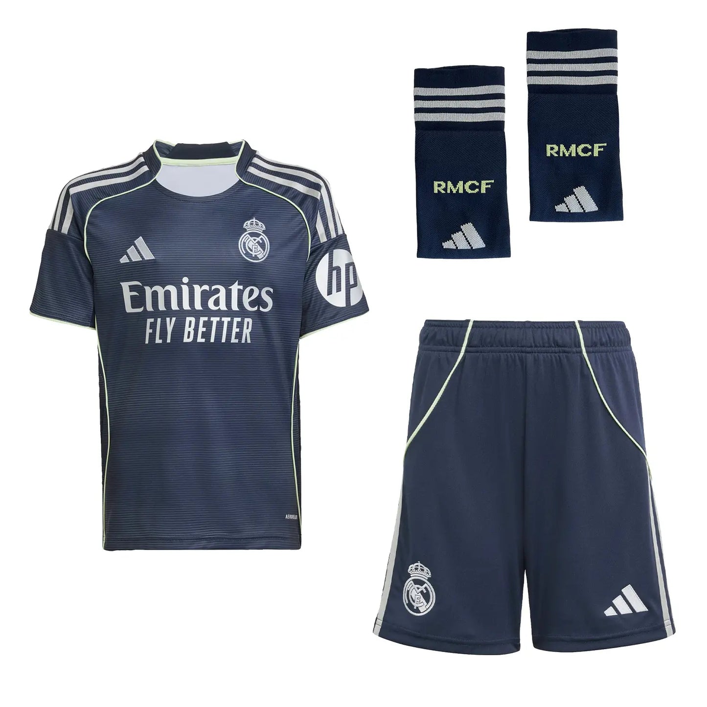 Kid's Real Madrid Away Soccer Jersey Kit(Jersey+Shorts+Socks) 2025/26