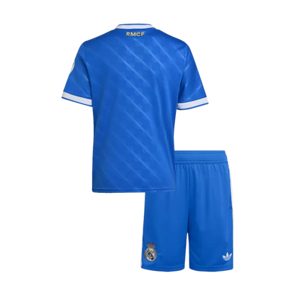 Kid's Real Madrid Third Away Soccer Jersey Kit(Jersey+Shorts) 2025/26