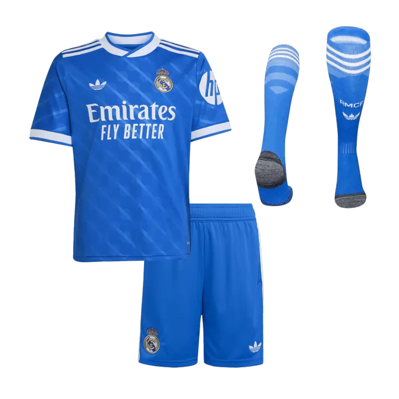 Kit da calcio per bambini Real Madrid Third Away (maglia+pantaloncini+calzini) 2025/26