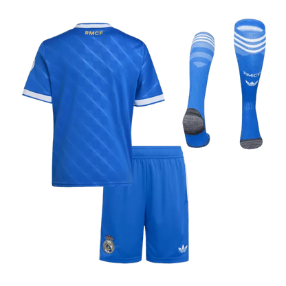Kit da calcio per bambini Real Madrid Third Away (maglia+pantaloncini+calzini) 2025/26