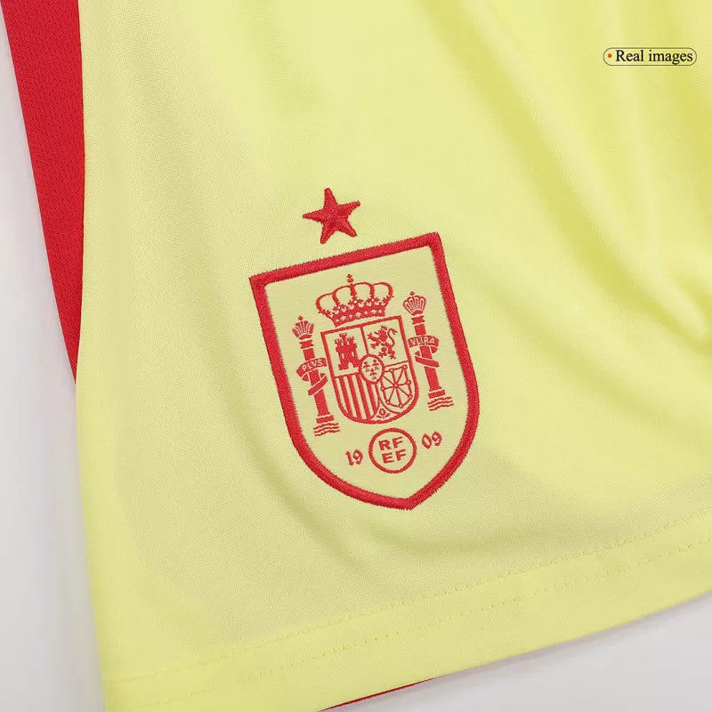 Kid's Spain Away Soccer Jersey Kit(Jersey+Shorts) EURO 2024/25