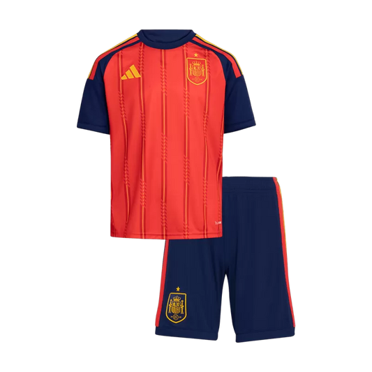 Kid's Spain Home Soccer Jersey Kit(Jersey+Shorts) 2026