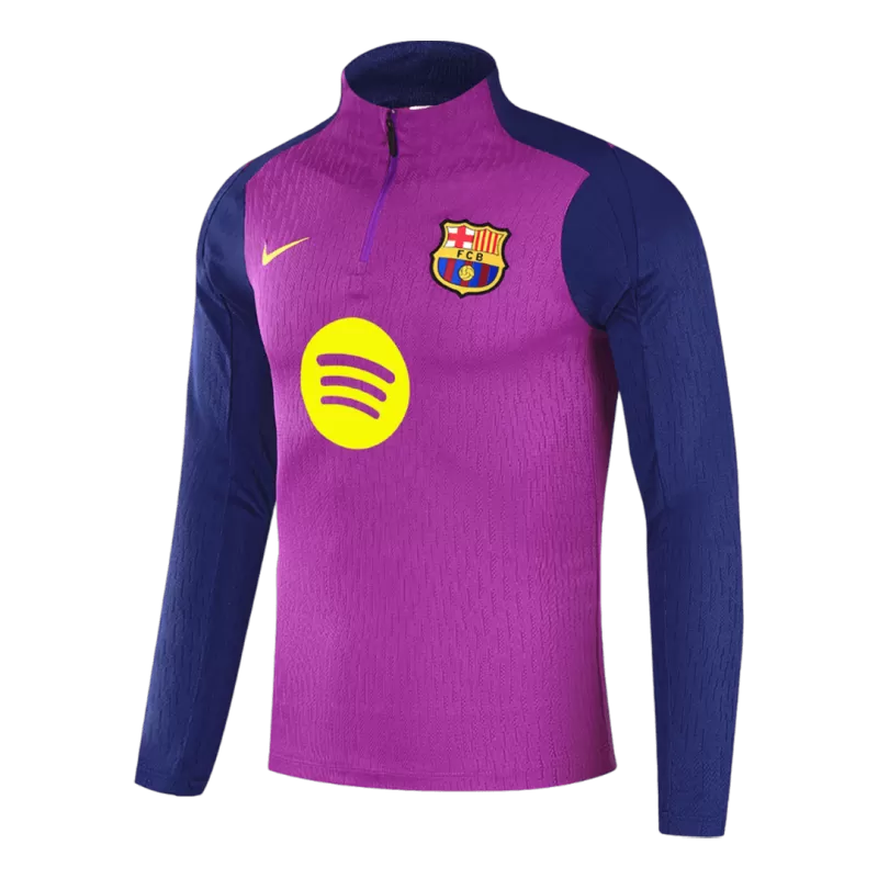 Kids Barcelona 1/4 Zip Training Kit (Jacket + Pants) 2025/26 - Purple