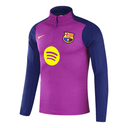 Kids Barcelona 1/4 Zip Training Kit (Jacket + Pants) 2025/26 - Purple