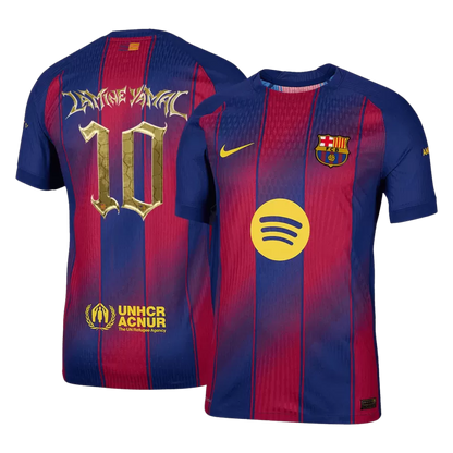 Versione Giocatore LAMINE YAMAL #10 Maglia da Calcio Barcellona Home 2025/26 - Edizione Trofeo Kopa - Vestibilità Slim