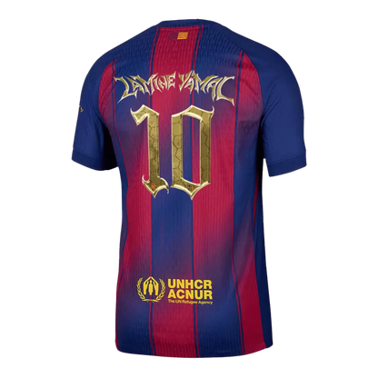 Versione Giocatore LAMINE YAMAL #10 Maglia da Calcio Barcellona Home 2025/26 - Edizione Trofeo Kopa - Vestibilità Slim