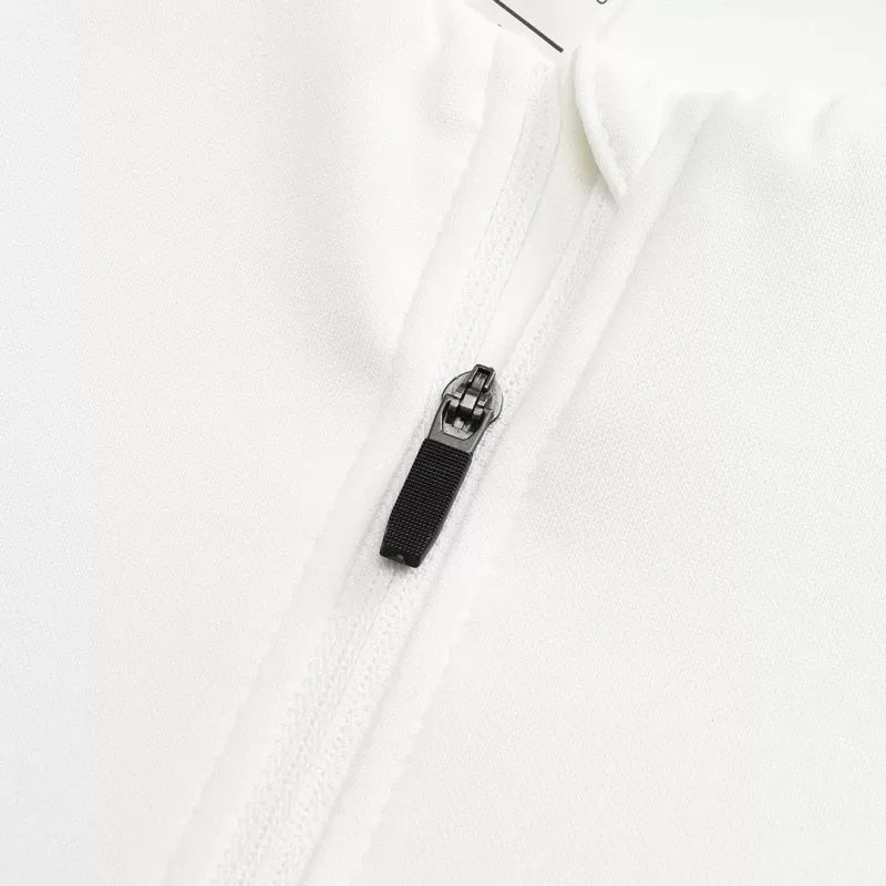 Kit da allenamento Liverpool con cerniera 1/4 per bambini (giacca+pantaloni) 2025/26 - Bianco