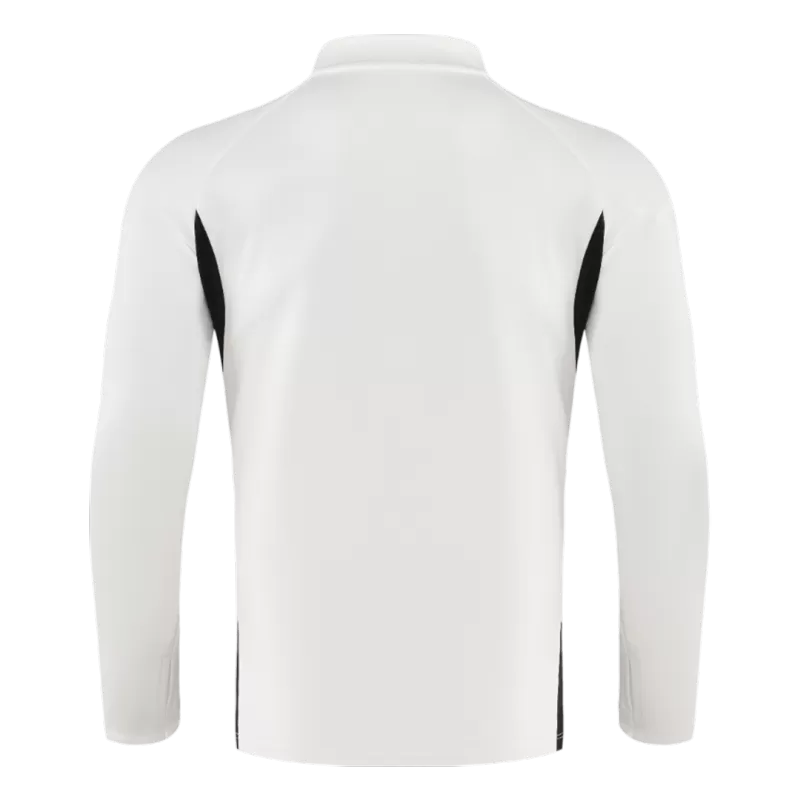 Kit da allenamento Liverpool con cerniera 1/4 per bambini (giacca+pantaloni) 2025/26 - Bianco