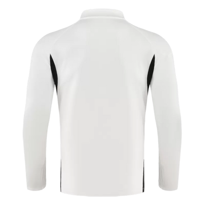 Kit da allenamento Liverpool con cerniera 1/4 per bambini (giacca+pantaloni) 2025/26 - Bianco