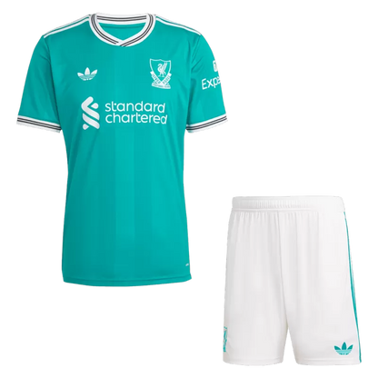 Maglia da calcio Liverpool Third Away 2025/26 (maglia+pantaloncini)