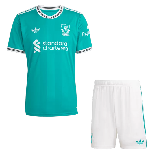 Maglia da calcio Liverpool Third Away 2025/26 (maglia+pantaloncini)