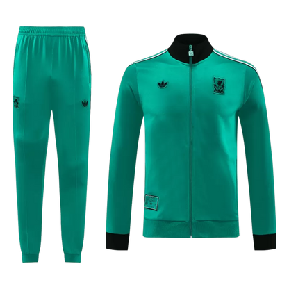 Kit giacca da allenamento Liverpool (giacca+pantaloni) 2025/26-Verde