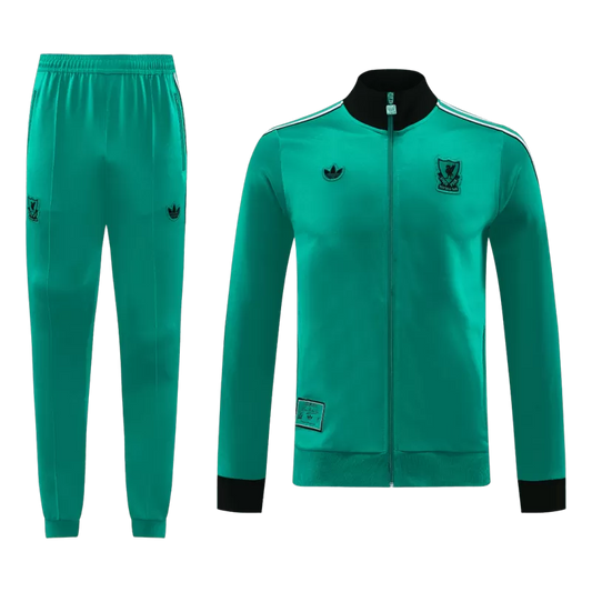 Kit giacca da allenamento Liverpool (giacca+pantaloni) 2025/26-Verde