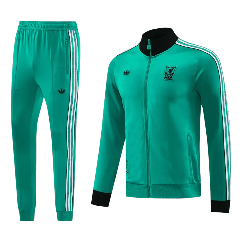 Kit giacca da allenamento Liverpool (giacca+pantaloni) 2025/26-Verde