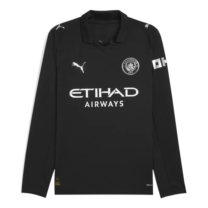 Maglia da calcio a maniche lunghe da trasferta del Manchester City 2025/26