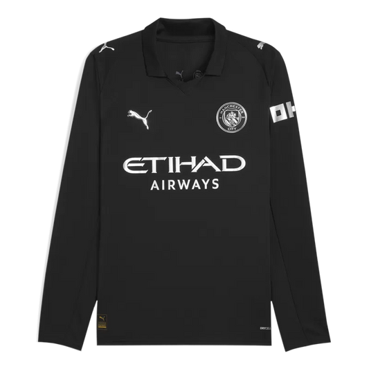 Maglia da calcio a maniche lunghe da trasferta del Manchester City 2025/26