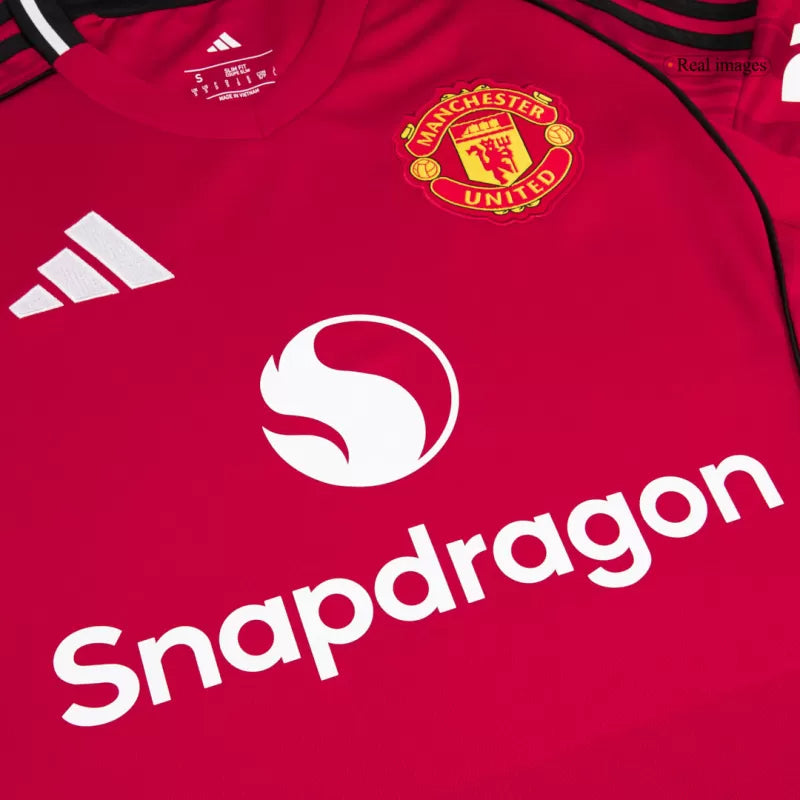 Maglia da calcio casalinga del Manchester United 2025/26