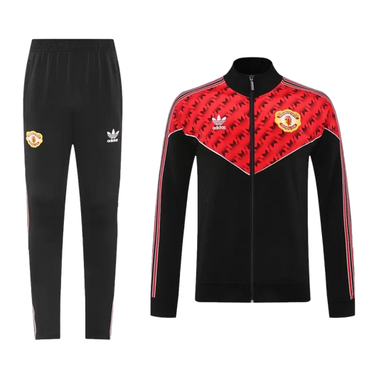 Manchester United Training Jacket Kit (Jacket+Pants) 2025/26 - Red&Black