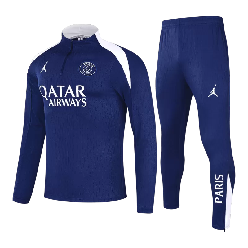 Completo da allenamento PSG con zip 1/4 (giacca+pantaloni) 2025/26 - Blu navy