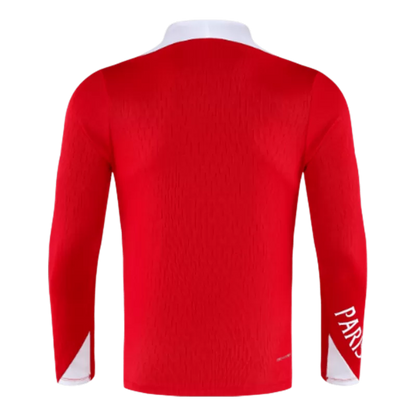 Completo da allenamento PSG con zip 1/4 (giacca+pantaloni) 2025/26 - Rosso