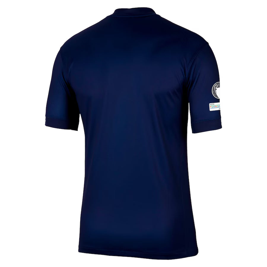 PSG Home Match Shirt 2025-26 with Champions League and UEFA Foundation 10th Anniversary Badge