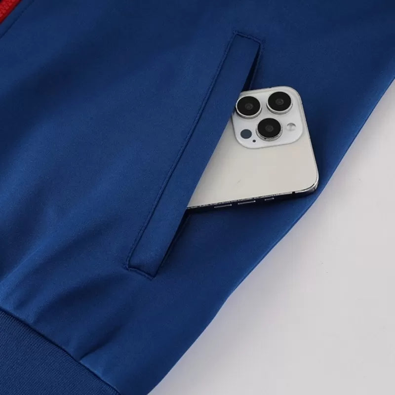 Kit giacca da allenamento PSG (giacca+pantaloni) 2025/26 - Blu navy e rosso