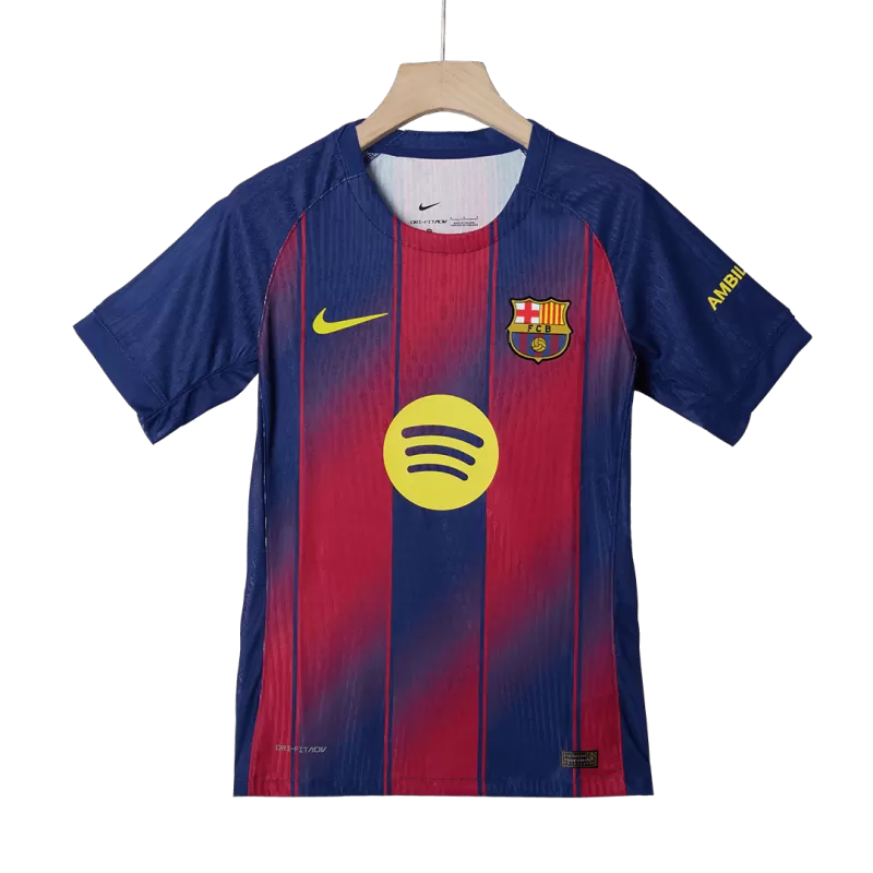 Player Version Barcelona Home 2025/26 Soccer Jersey - Slim Fit