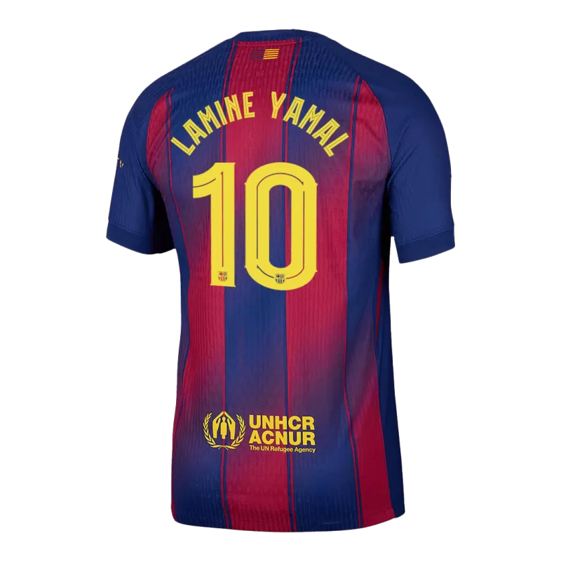 Player Version Barcelona LAMINE YAMAL #10 Home 2025/26 Soccer Jersey -  UCL - Slim Fit