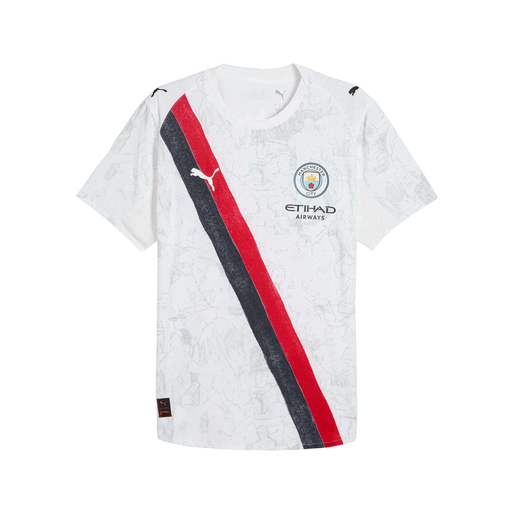 Player Version Manchester City KidSuper Men's Soccer Jersey-White/Black