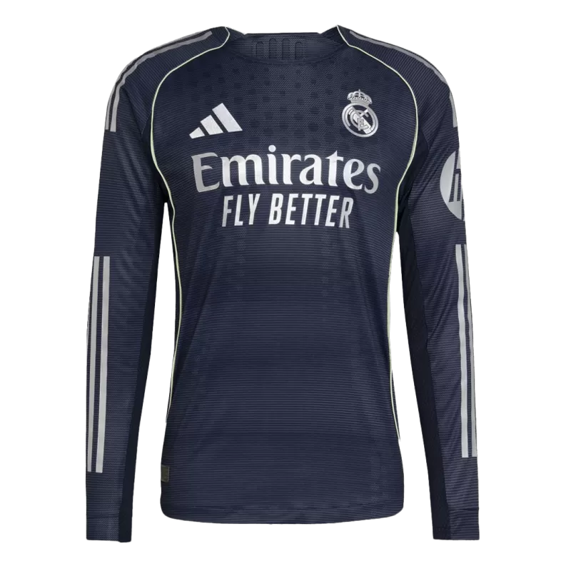 Maglia da calcio a maniche lunghe Real Madrid versione giocatore 2025/26 - vestibilità slim