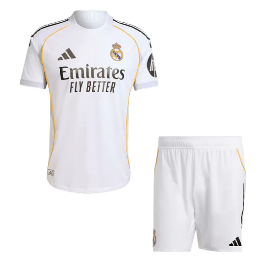 Player Version Real Madrid Home Soccer Jersey Kit (Jacket+Pants) 2025/26 - Slim Fit