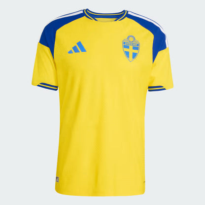 Versione Giocatore Maglia da Calcio Svezia Home 2026 - Vestibilità Slim