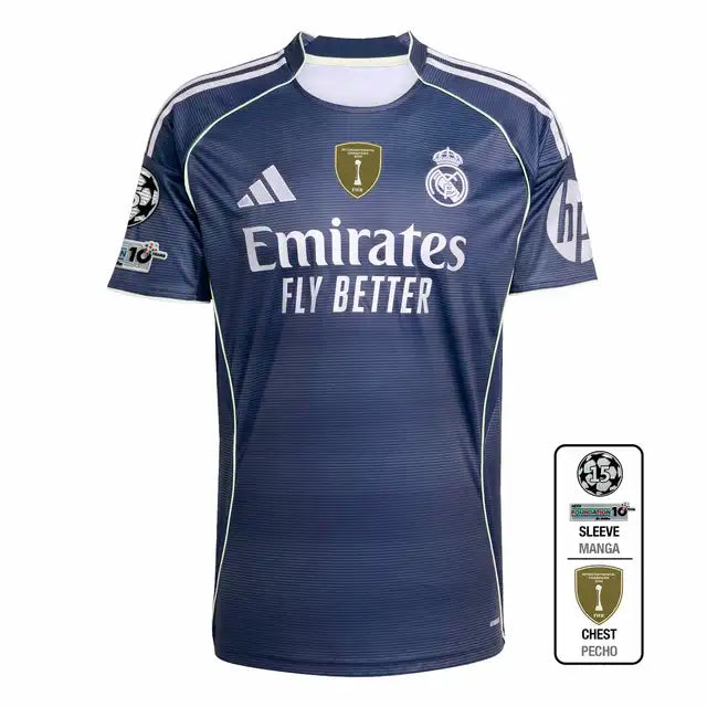 Player Version Real Madrid 2025/26 Away Soccer Jersey