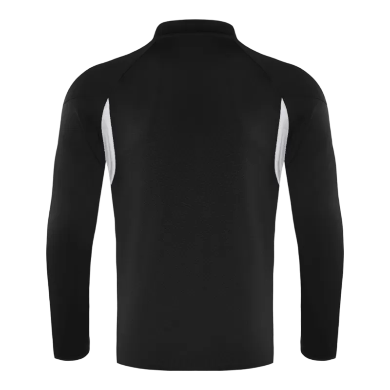 Tuta Real Madrid con zip 1/4 (giacca+pantaloni) 2025/26 - Nera