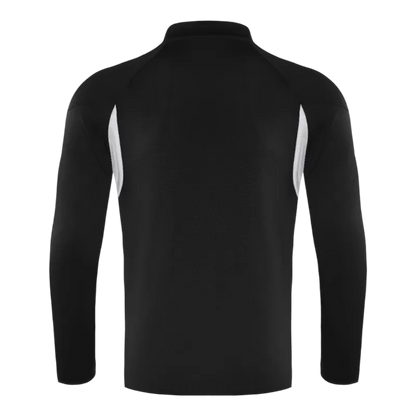 Tuta Real Madrid con zip 1/4 (giacca+pantaloni) 2025/26 - Nera