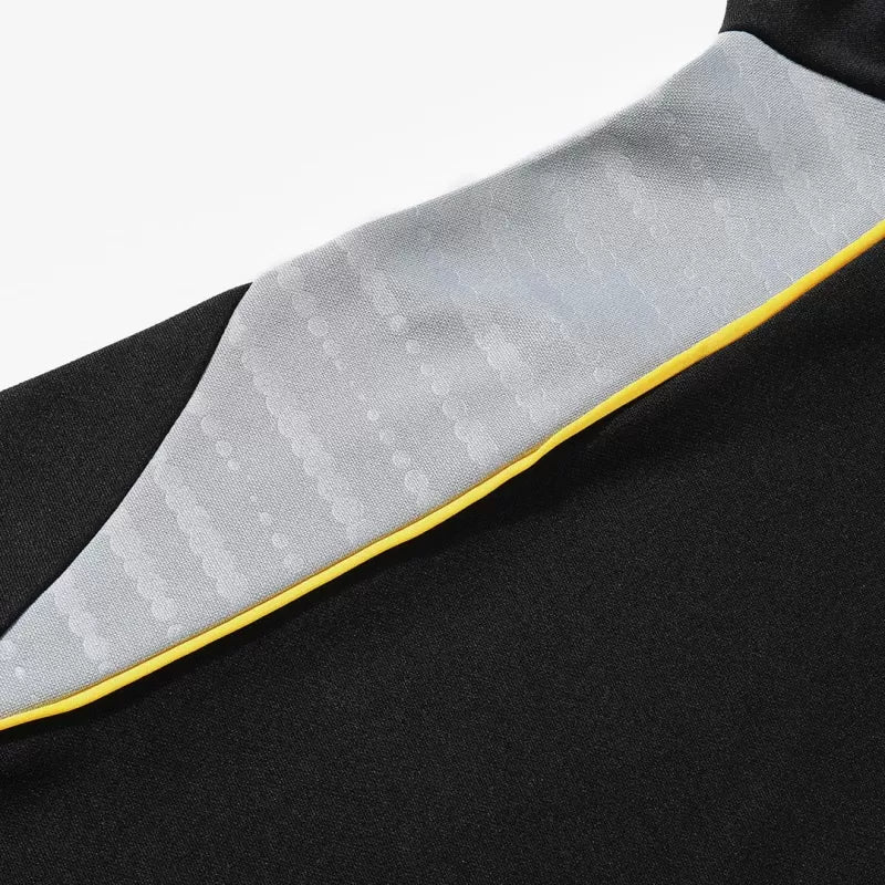 Tuta Real Madrid con zip 1/4 (giacca+pantaloni) 2025/26 - Nera