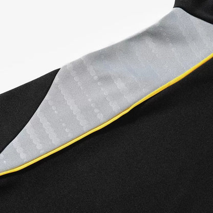 Tuta Real Madrid con zip 1/4 (giacca+pantaloni) 2025/26 - Nera