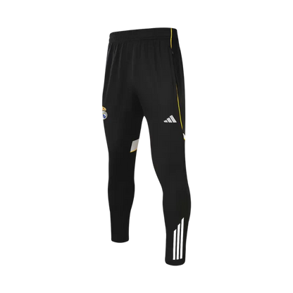 Tuta Real Madrid con zip 1/4 (giacca+pantaloni) 2025/26 - Nera