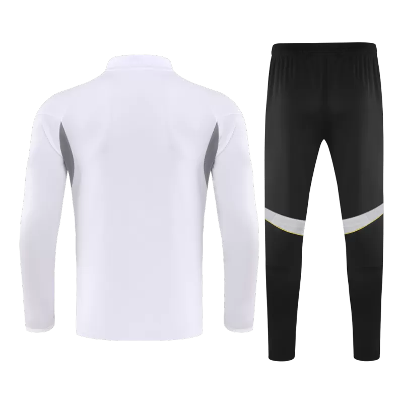 Real Madrid 1/4 Zip Tracksuit Kit (Jacket+Pants) 2025/26 - White