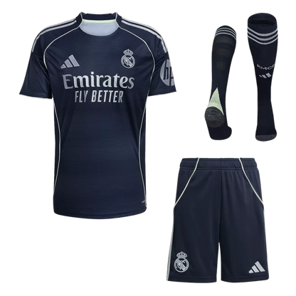 Kit maglia da calcio Real Madrid Away (giacca+pantaloni+calzini) 2025/26