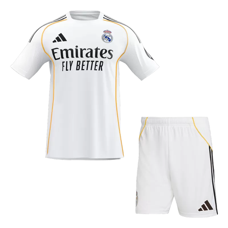 Kit maglia da calcio Real Madrid Home (maglia+pantaloncini) 2025/26