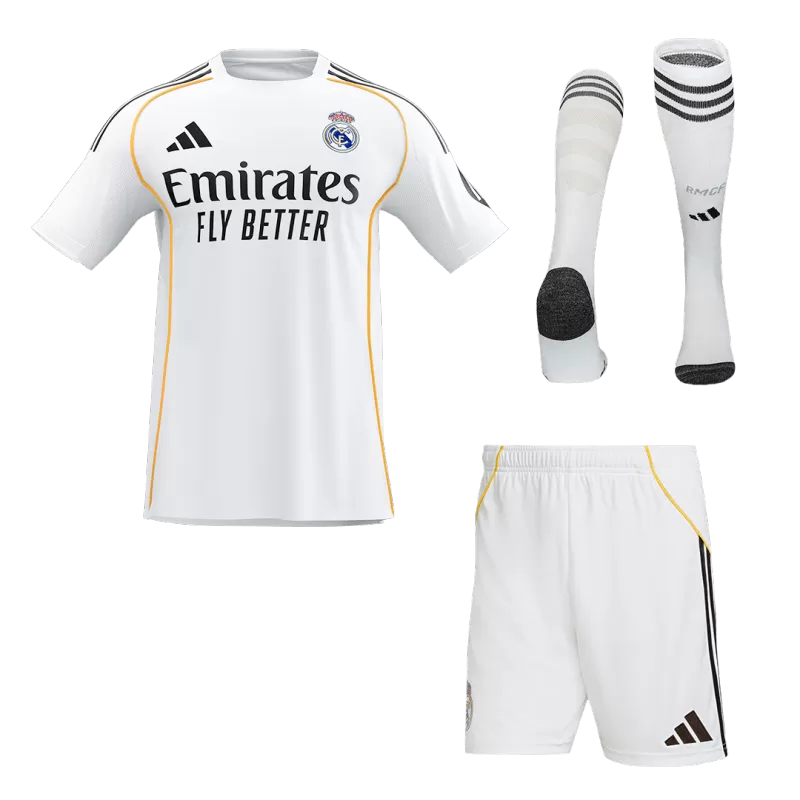 Kit maglia da calcio Real Madrid Home (maglia+pantaloncini+calzini) 2025/26