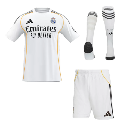 Kit maglia da calcio Real Madrid Home (maglia+pantaloncini+calzini) 2025/26