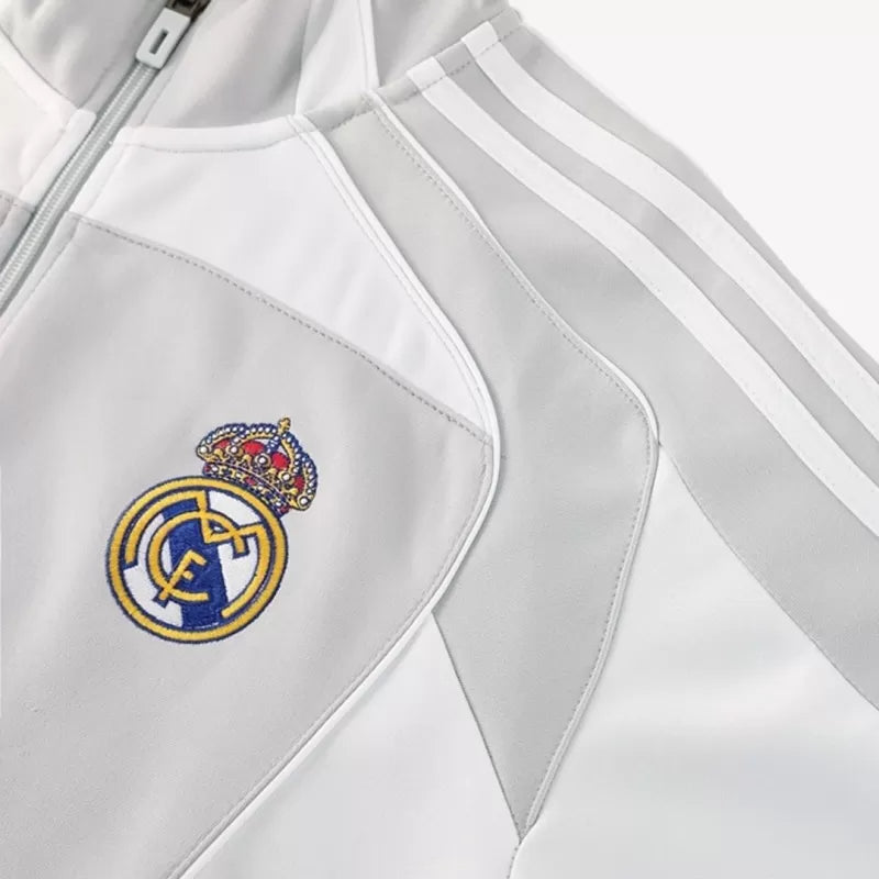 Real Madrid Training Jacket Kit (Jacket+Pants) 2025/26 - Gray