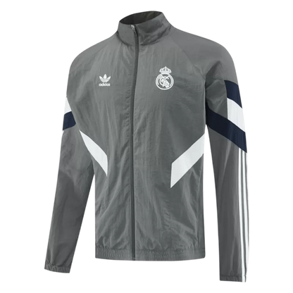 Real Madrid Windbreaker Jacket 2025/26 - Gray