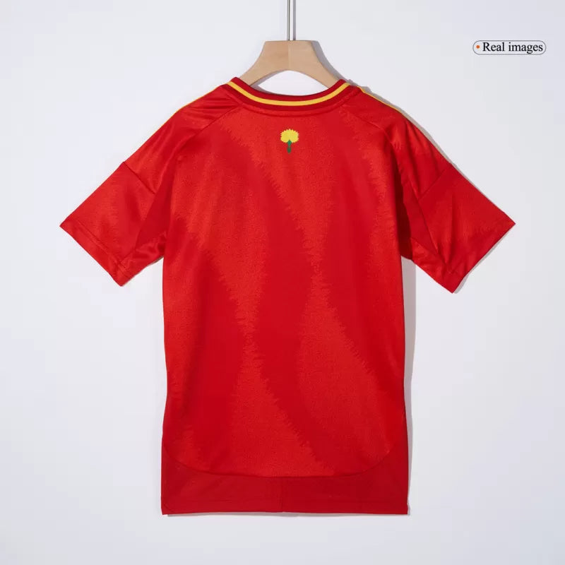 Kid's Spain Home Soccer Jersey Kit(Jersey+Shorts+Socks) 2024/25