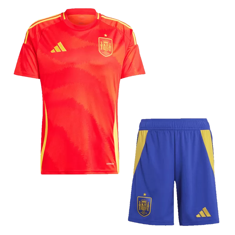 Kid's Spain Home Soccer Jersey Kit(Jersey+Shorts) 2024/25