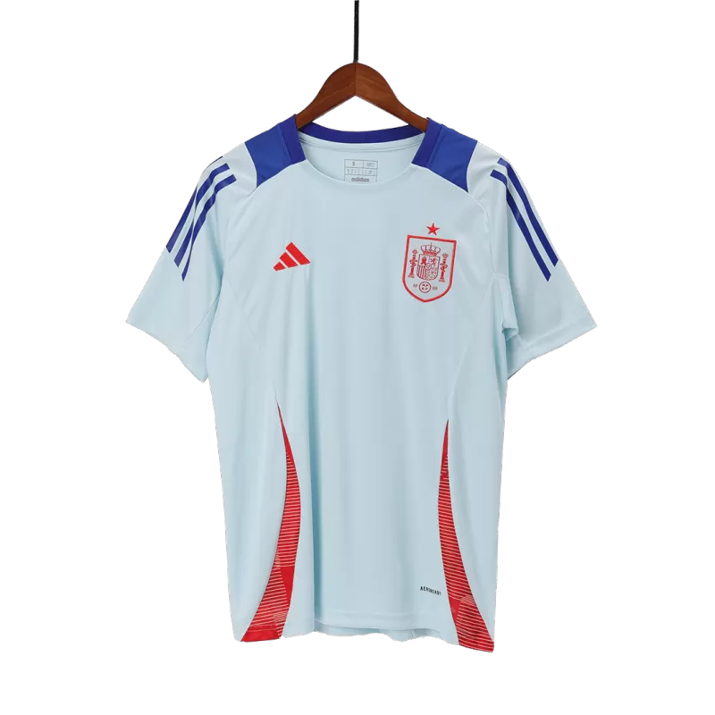 Maglia da calcio pre-partita della Spagna EURO 2024 - Azzurro