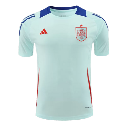 Maglia da calcio pre-partita della Spagna EURO 2024 - Azzurro