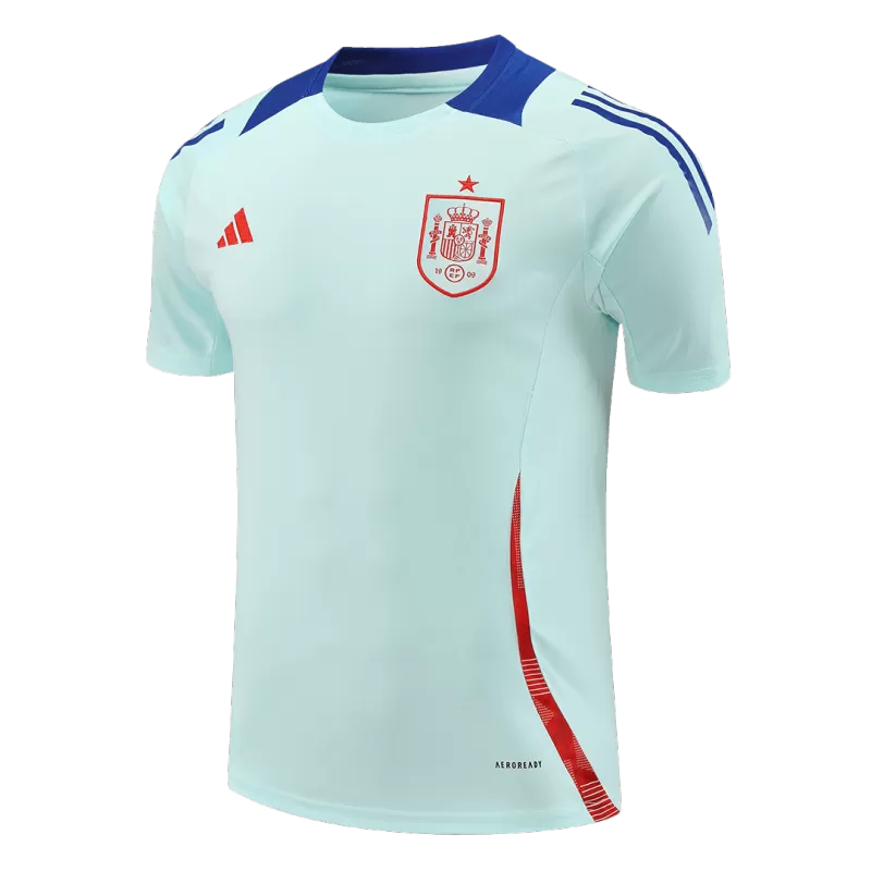 Maglia da calcio pre-partita della Spagna EURO 2024 - Azzurro